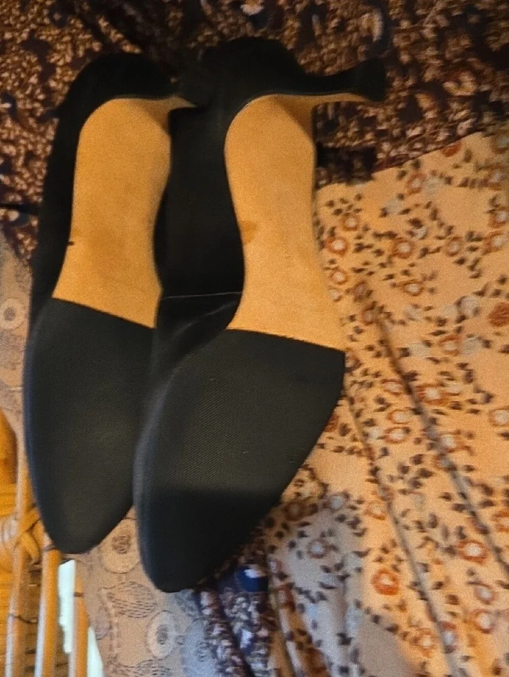 Manolo Blahnik Black Satin Pointed Pumps